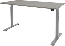 Zit Sta Bureau - Elektrisch 180x90 grijs -alu frame