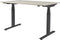 Zit Sta Bureau - Plus Elek 160x80 eik - zwart frame