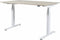Zit Sta Bureau - Plus Elek 160x80 logan eik - wit frame