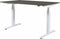 Zit Sta Bureau - Plus Elek 160x80 robson - wit frame