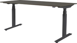 Zit Sta Bureau - Plus Elek 180x80 logan eik - zwart frame