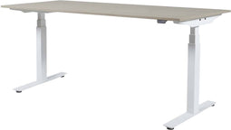 Zit Sta Bureau - Plus Elek 180x90 kers-licht alu frame