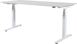 Zit Sta Bureau - Plus Elek 180x90 krijtwit - wit frame