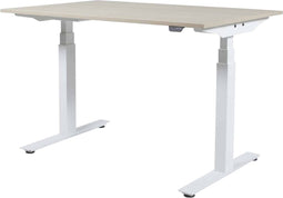 Zit Sta Bureau - Plus Elektrisch 140x80 robson -wit frame