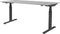 Zit Sta Bureau - Plus Elektrisch 180x90 grijs - zw frame