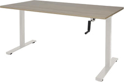 Zit-sta bureau - Slinger 160x80 - wit frame