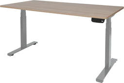 Zit Sta Bureau - T-poot Elek 180x90 Havana Kersen -alu frame