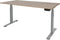 Zit Sta Bureau - T-poot Elek 180x90 Havana Kersen -alu frame