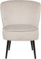 VOSS - Fauteuil - Taupe - Fluweel