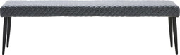 Zitbank Stof Grijs - 34x160cm - 2 Zitplekken - Bank Ottowa - Giga Living