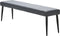 Zitbank Stof Grijs - 34x160cm - 2 Zitplekken - Bank Ottowa - Giga Living