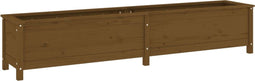 vidaXL - Plantenbak - verhoogd - 199,5x40x39 - cm - massief - grenen - honingbruin