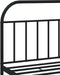 vidaXL - Bedframe - met - hoofd- - en - voeteneinde - metaal - zwart - 200x200 - cm