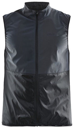 Craft Glow Vest - Fietsjack - Ultralicht windbeschermend waterafstotend - Zwart - M