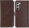 Selencia Galaxy S23 - Echt Lederen Bookcase - Ruimte voor 3 pasjes - Bruin