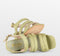 POSH by Poelman BO - Dames Sandalen met hak - Imitatiesuède - Mint Groen - Maat 40