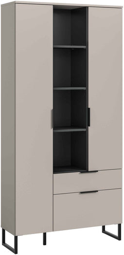 Furnilux Noida - Opbergkast - 37x90x192cm - Zwart
