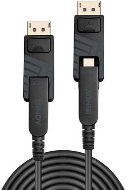 Lindy 38480 - DisplayPort-kabel Mini DisplayPort 10 m 8K UHD - Zwart