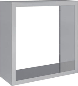 vidaXL Haardhoutrek - 100x40x100 cm - gegalvaniseerd staal