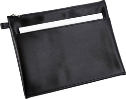 Alassio opbergetui - kunstleer - zwart - formaat 25 x 19 cm - penetui - tekenetui - JU-42230