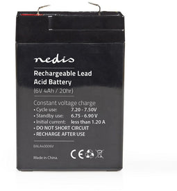 Nedis BALA45006V - Loodaccu 6V 4,5Ah - Onderhoudsvrij voor noodstroomvoorzieningen