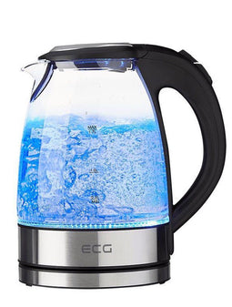 ECG RK 1776 - Waterkoker - 1,7 liter - RVS finish met blauw backlight