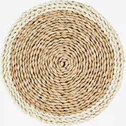 Madam Stoltz Rush Placemat Off White