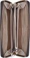 Guess Katey Slg Large Zip Around - Ritsportemonnee - 10 vakken - Bruin