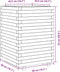 vidaXL - Plantenbak - 50x50x72 - cm - massief - grenenhout - wasbruin