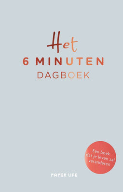 Spectrum Het 6 minuten dagboek - Persoonlijk dagboek - Positieve psychologie - Blauw