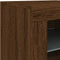 vidaXL - Dressoir - met - LED-verlichting - 60,5x37x67 - cm - bruin - eikenkleur