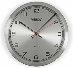 Muurklok Versa Aluminium (4,1 x 35 x 35 cm)