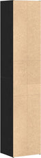 vidaXL - Boekenkast - Modulair - Zwart - Eik - 36x30x171 - cm - Bewerkt - hout