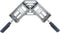 vidaXL - Hoekklem - met - dubbel - handvat - 95 - mm - aluminium