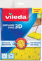 Vileda 3D dweil - Absorberend en stevig - Geel (2 stuks)