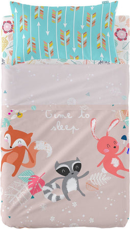 Set beddengoed HappyFriday Moshi Moshi Fantasy Multicolour Wieg voor baby's 2 Onderdelen