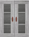 vidaXL - Wandkast - 69,5x34x90 - cm - grijs - sonoma - eikenkleurig
