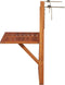 vidaXL - Balkontafel - hangend - 64,5x44x80 - cm - massief - acaciahout