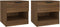 vidaXL - Nachtkastjes - 2 - st - bewerkt - hout - wit