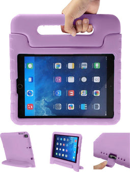 imoshion Tablet Hoes Kinderen - Geschikt voor iPad 6e generatie (2018) 9.7 inch / 5e generatie (2017) 9.7 inch - Kidsproof Backcover met handvat - Lila