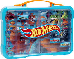 Klein Toys Hot Wheels - verzamelkoffer - voor 54 auto's - blauw oranje