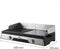 Little Balance 8735 - Elektrische plancha/bakplaat/BBQ - 2200 Watt - 2 onafhankelijke zones - PFAS vrij