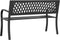 vidaXL - Tuinbank - 120 - cm - staal - zwart