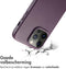 Accezz MagSafe Leather Backcover - Soft case - Krasbestendig - Paars (iPhone 14 Pro Max)
