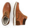 Milanoro - Lederen herensneakers - Warm gevoerd - Cognac - Maat 46