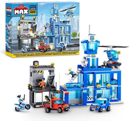 Bouwset - ZURU - Politiebureau (889 onderdelen) - Bouw het politiehoofdkwartier met gevangenis en voertuigen