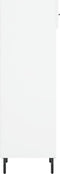 vidaXL - Schoenenkast - 30x35x105 - cm - bewerkt - hout - wit