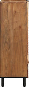 vidaXL - Highboard - 60x33x100 - cm - Massief - Acaciahout