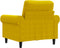 Fauteuil 60 cm fluweel geel