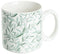 Secret de Gourmet Koffie mokken/bekers Botanic - lichtgroen - 4x stuks in rekje - Keramiek - glans afwerking - 240 ml - 7 x 8 cm